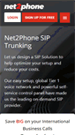 Mobile Screenshot of net2phonesip.com