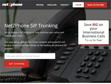 Tablet Screenshot of net2phonesip.com